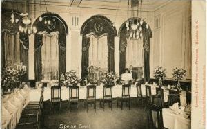 Hotel Lomnitz wnętrze ok-1910 awers - Archiwum Czesław Czerwiński.jpg
