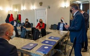 Prezydent Bytomia Mariusz Wołosz pogratulował sukcesów tenisistom Górnika  (2)