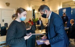 Prezydent Bytomia Mariusz Wołosz pogratulował sukcesów tenisistom Górnika  (4)