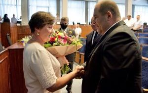 Uroczyste pożegnanie odchodzącej na emeryturę Jolanty Lesiczki, dyrektorki DPS 