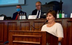 Uroczyste pożegnanie odchodzącej na emeryturę Jolanty Lesiczki, dyrektorki DPS 