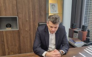 Prezydent po rozmowie z merem Żytomierza (1)