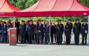 Z okazji Dnia Strażaka oraz jubileuszu 30-lecia Państwowej Straży Pożarnej, w siedzibie Komendy Miejskiej PSP w Bytomiu przy ul. Łużyckiej, 23 maja odbyły się uroczyste obchody.  (2)