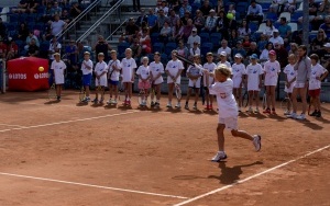 Agnieszka Radwańska na bytomskich kortach. Była wiceliderka rankingu WTA promowała tenis wśród najmłodszych (10)
