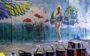 Mural w przejściu podziemnym przy ul. Arki Bożka (2)