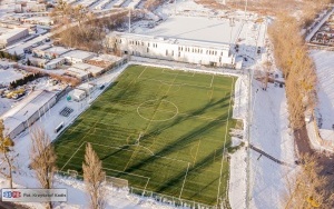 Trwa budowa obiektu piłkarskiego Polonii Bytom. Wykonawca kontynuuje prace przy budynku klubowym (5)
