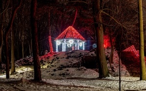 Walentynkowa iluminacja na Górze Miłości  (13)