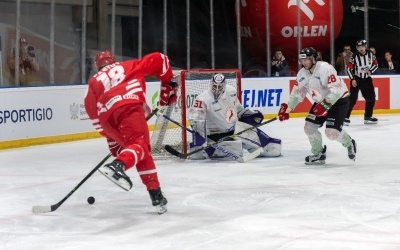 Ostatni sprawdzań hokejowej reprezentacji Polski za nami. W Bytomiu Polacy pokonali 3:2 Węgrów (11)