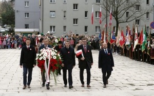 Narodowe Święto Niepodległości 2023 - Oficjalna część uroczystości pod pomnikiem Wolności (1)