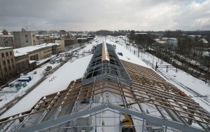 Postęp prac przy modernizacji hali peronowej dworca PKP w Bytomiu (7)