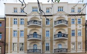 Elewacja frontowa eklektycznej kamienicy przy ul. Jagiellońskiej 3  (2)