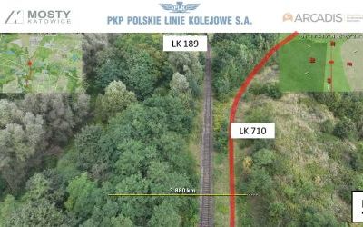 Propozycja przebiegu linii kolejowej łączącej Bytom z Rudą Śląską, źródło: PKP Polskie Linie Kolejowe SA (2)