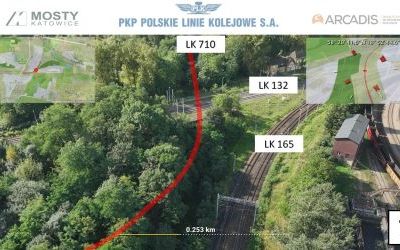 Propozycja przebiegu linii kolejowej łączącej Bytom z Rudą Śląską, źródło: PKP Polskie Linie Kolejowe SA (4)