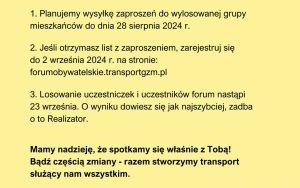 Mieszkańcy w ramach Forum Obywatelskiego wypracują rekomendacje, jak poprawić transport publiczny  (6)