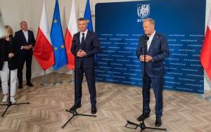 Spotkanie prezydenta Bytomia Mariusza Wołosza z premierem Donaldem Tuskiem (2)