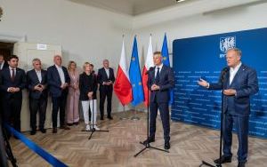 Spotkanie prezydenta Bytomia Mariusza Wołosza z premierem Donaldem Tuskiem (5)