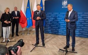 Spotkanie prezydenta Bytomia Mariusza Wołosza z premierem Donaldem Tuskiem (8)