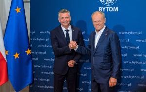 Spotkanie prezydenta Bytomia Mariusza Wołosza z premierem Donaldem Tuskiem (9)
