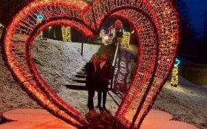 Walentynkowe iluminacje na Górze Miłości (2)
