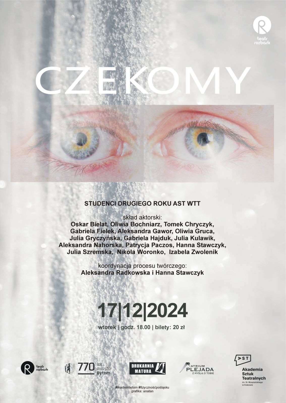 Plakat spektaklu Czekamy