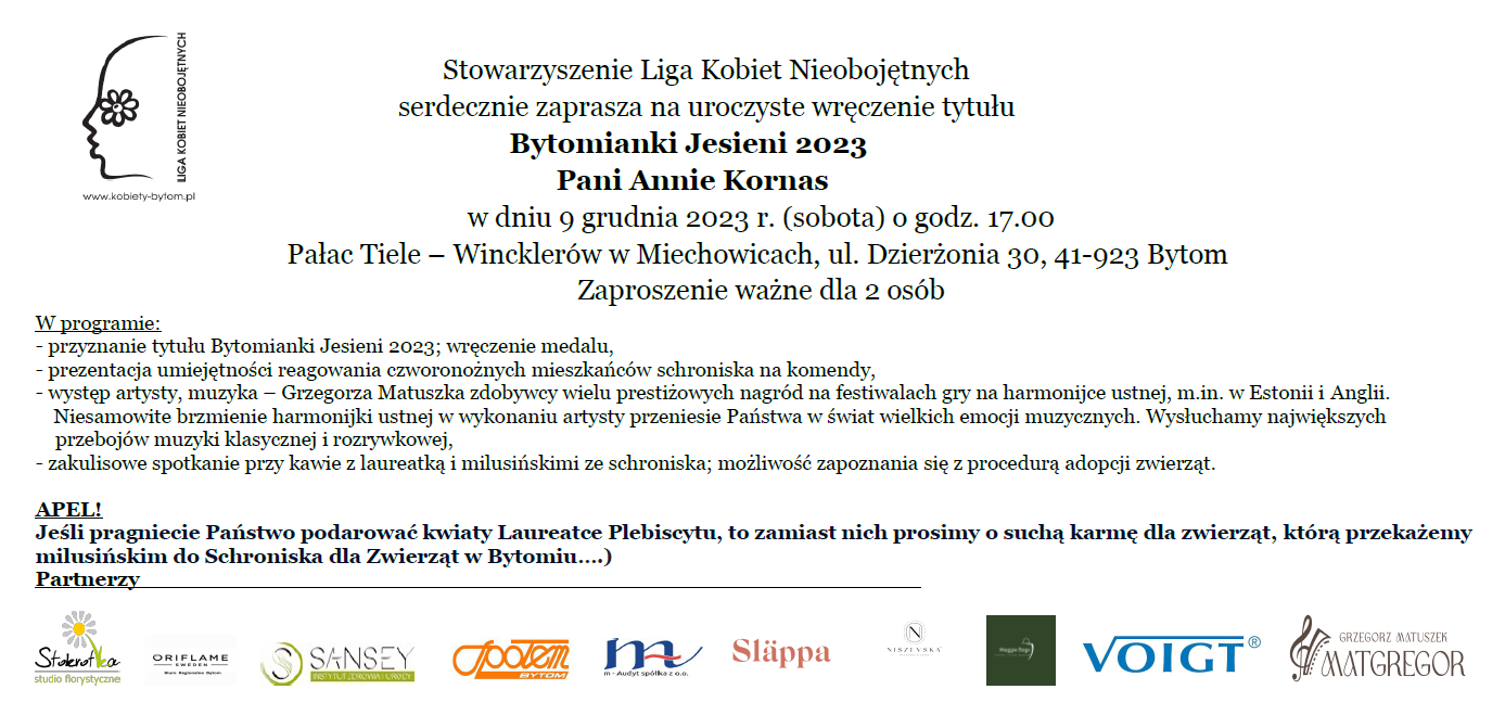 Gala wręczenia tytułu Bytomianki Jesieni 